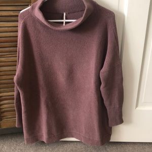 Free People Ottoman Slouchy Tunic Sweater Nutmeg